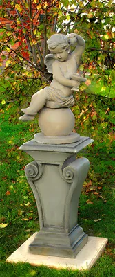 Productafbeelding van Stenen figuur, weerbestendig, gietsteen, grafversiering, engel, tuinbeeld, modelnummer 8508