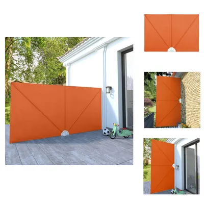 Immagine prodotto di vidaXL Ventilatore laterale pieghevole terracotta rosso 400×200 cm - Ombrelloni e tende da sole