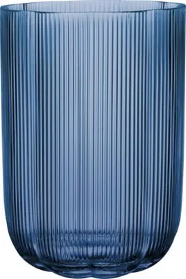 Produktbild von Villeroy & Boch 1173380949, Becherförmige Vase, Glas, Blau, Blau, Tisch, Drinnen