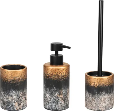 Produktbild von WENKO Bad-Accessoire Set Mod. Lacona, 3-teilig, aus hochwertigem Beton