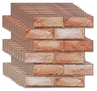 Obrázok produktu pre Solidchoice – 3D samolepiace stenové panely, vintage tehlový vzhľad, 30 x 30 cm