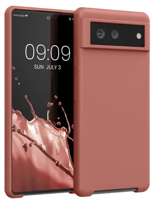 Produktbild von kwmobile Handyhülle für Google Pixel 6 Hülle - Case Silikon - Kabelloses Laden - Schutzhülle Cover in Winter Rose