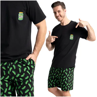 Produktbild von Moraj Herren Pyjama Schlafanzug – Schwarz, Größe M, bequem
