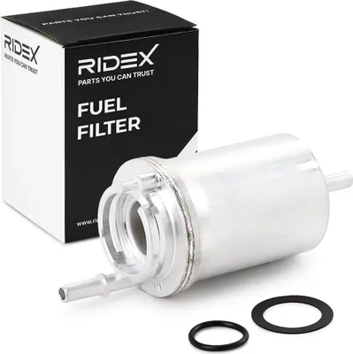 Produktbild von Kraftstofffilter RIDEX 9F0144 für VW Golf IV Schrägheck (1J1) Leitungsfilter
