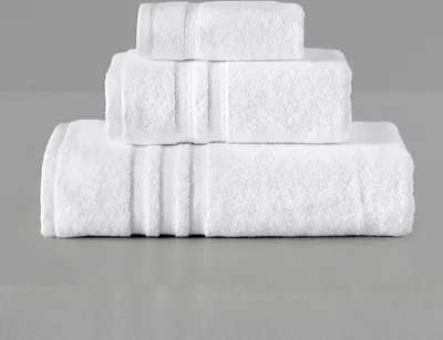 Produktbild von 20 Stück Hotel-Badetücher Set Weiss 30X30 550G/M2 Prestige