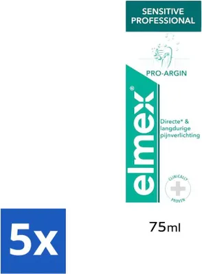 Zdjęcie produktu dla Elmex pasta do zębów Sensitive Professional 75 ml - opakowanie wartościowe - 5 sztuk