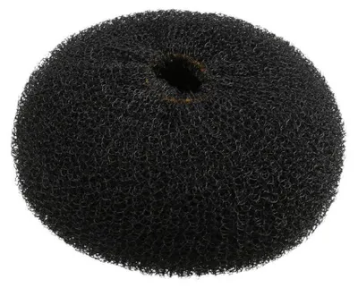 Obrázek produktu pro LUSSONI Kulatá výplň do drdolu, černá - 110 mm