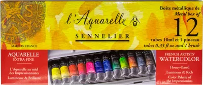 Produktbild von Sennelier Set Aquarellfarben 12 x 10 ml