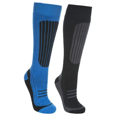 Immagine prodotto di Calze da sci Trespass Langdon II da uomo (2 paia) TP4486 (41-45 EU) (nero/blu)