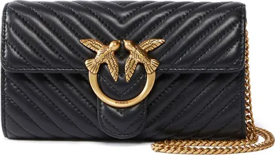 Produktbild von Pinko Schwarzes Portemonnaie mit Schulterriemen