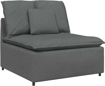 Produktbild von Modulares Sofa Mittelmodul mit Kissen Dunkelgrau 100 cm