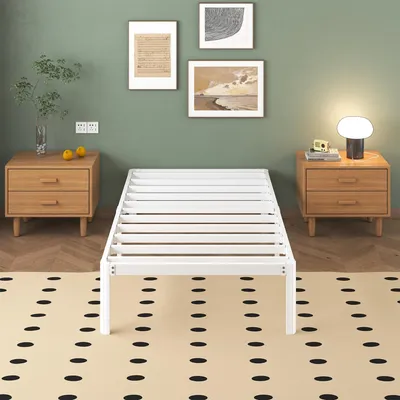Produktbild von Metallbettgestell 80x190cm mit runden Beinen