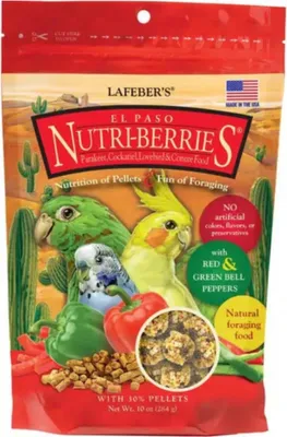 Zdjęcie produktu dla Lafeber Nutri-Berries El Paso Cockatiel - Ziarno z granulatem w kształcie kuleczek dla małych i średnich papug 284g