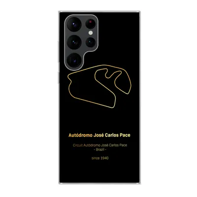 Produktbild von MuchoWow® Handyhülle Schutzhülle Hülle für Samsung Galaxy S22 Ultra Brasilien - F1 - Rennstrecke Silikon Softcase Handy Hülle - Abbildung