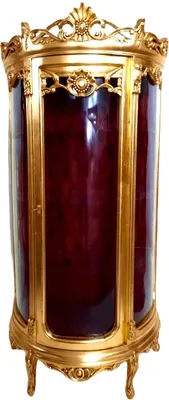 Immagine prodotto di Casa Padrino Mobile in vetro barocco oro / bordeaux - Mobile - Mobile in vetro per soggiorno - Mobile in vetro anticato