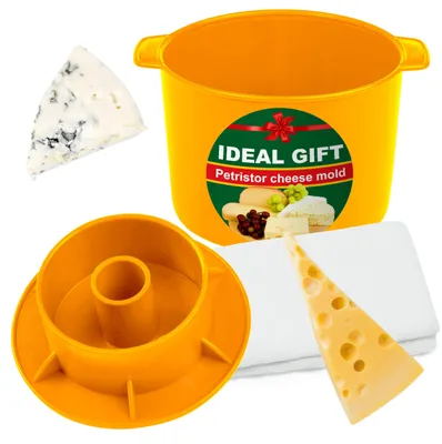 Käseform-Set 1,8 l mit Kolben, Seiher und Tuch