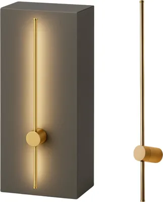 Zdjęcie produktu dla Kinkiet Led Ścienny Lampa Wewnętrzna 100Cm B.neutralna 12W Metal Złota