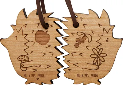 Produktbild von Mr. & Mrs. Panda paar schlüsselanhänger Igel Zweisamkeit - Geschenk, Partner, Liebes, Liebe, Freund, Hochzeit, Freundin, Paare