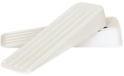 Produktbild von Hochwertige Türkeile aus Gummi für den Innen- und Außenbereich, rutschfeste Türstopper für Böden, geeignet für verschiedene Oberflächen, robuste Türstopper, 2 Stück (weiß)