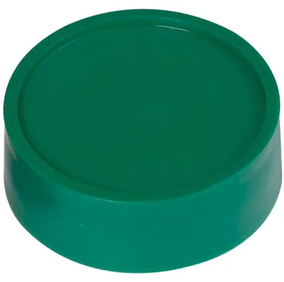 Obrázek produktu pro MAUL Magnet kulatý 10 kusů 2 kg plast ferit nerozbitný lakovaný Ø 3,4 x 1,4 cm zelený