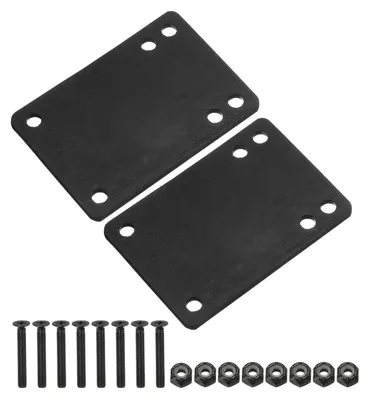 Immagine prodotto di Distanziali per skateboard con set di viti, ammortizzatori inPoliuretanoda 3 mm, confezione da 2, colore nero