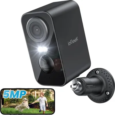 Produktbild von Außenüberwachungskamera, 5MP Auflösung, drahtlose Verbindung, 1/27"