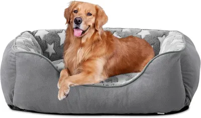 Produktbild von Hundebett 89 x 63 x 23 cm, mit erhöhten Rändern, antirutsch, für große Hunde