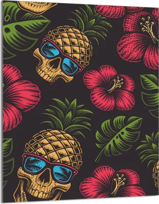 Produktbild von Glasschneidebrett 40x52 Ananas