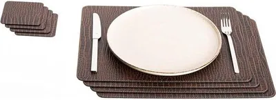 Obrázek produktu pro Sada podložek a podložkových sad –  – 8 kusů – černá – 40 x 30 cm