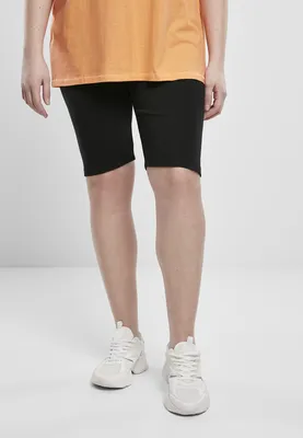 Immagine prodotto di Urban Classics Donna - Pantaloncini da ciclista a vita alta neri - S