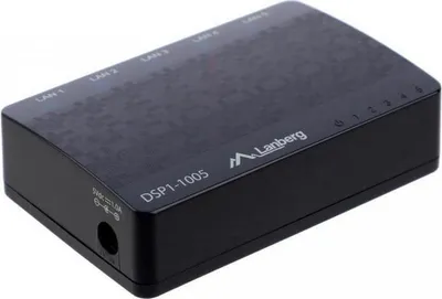 Produktbild von Lanberg DSP1-1005, Unmanaged, Gigabit Ethernet (10/100/1000), Vollduplex