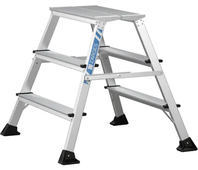 Produktbild von Zarges Trittleiter Arbeitspodest XLstep P breit beidseitig begehbar 2x3 Stufen