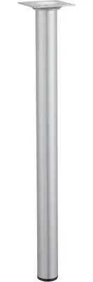 Image de Pied de table basse cylindrique fixe acier époxy gris, 40 cm