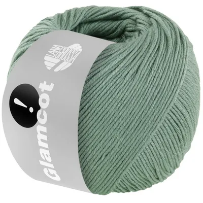 Produktbild von Lana Grossa GLAMCOT zart glänzende, multifile Baumwoll-Viskosemischung 155 m  Farbe 015 - Resedagrün