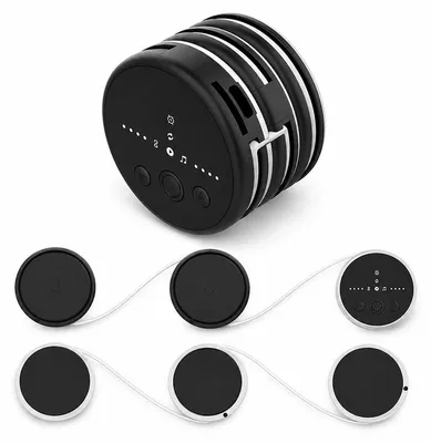 Produktbild von Schlaflautsprecher, Mini Bluetooth-Lautsprecher mit 35 White-Noise-Klängen, Knochenschall-Technologie, Timer, faltbar, USB-aufladbar, für Schlaf und Entspannung