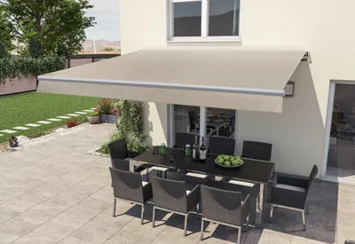Produktbild von Gelenkarm-Markise Berlin mit Funkmotor beige Breite 300 cm Ausfall 200 cm