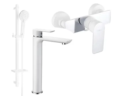 Immagine prodotto di Mexen Alfa DQ40 set doccia, bianco/cromo - 745714DQ40-02