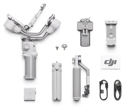 Obrázok produktu pre DJI RS 4 MINI, Ručný stabilizátor kamery, Biela, 2 kg, -110 - 210°, -95 - 235°, Lítium polymér (lipo)