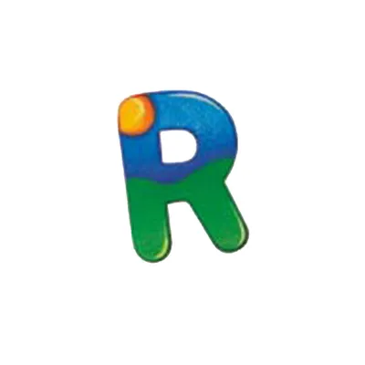 Image de Selecta Jouet Alphabet R, lettre, Décoration chambre d'enfant, Jouet en bois, bois, 8 cm, 60918