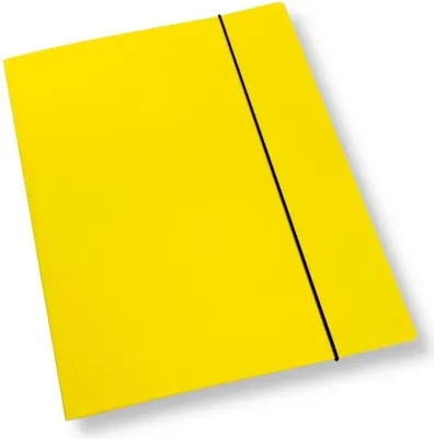 Produktbild von A4-Mappe mit Gummiband, gelb lackiert, 350 g/m² (10 Stück) – Penword