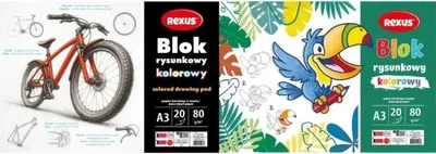 Obrázek produktu pro Blok na kreslení A3/20K, mix – Beniamin
