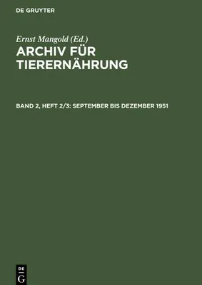 Produktbild von September bis Dezember 1951