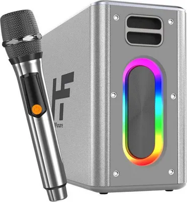 Produktbild von Lautsprecher HiFuture Music Box Bluetooth + 2 Mikrofone (silber)