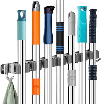 Produktbild von Gartengerätehalter - RVS - Gartenhalter - Gartengerätehalter - Werkzeughalter - Rasenmäherhalter