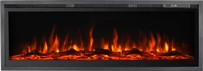 Zdjęcie produktu dla Kominek elektryczny, ścienny, frontowy, wbudowany, CHICAGO130, dł 127 x gł 14 x wys 45