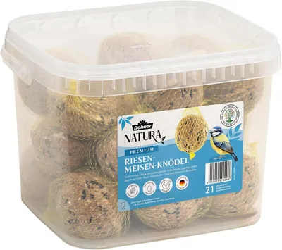 Productafbeelding van Giant Tit Dumplings for Wild Birds - Nutrient-Rich Energy Balls (21 Pieces, 5.3 kg)