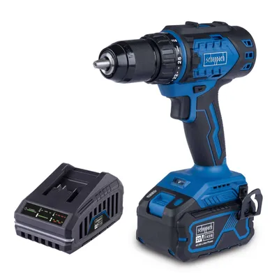 Produktbild von Scheppach Akku-Bohrschrauber BC-DD60-X | Brushless | Drehmoment 60Nm | Drehmomentstufen 25+1 | LED | inkl. 4Ah Akku + 2,4A Ladegerät