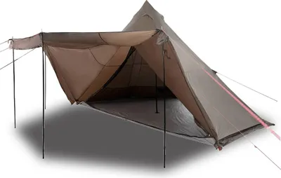 Produktbild von vidaXL Tipi-Familienzelt 8 Personen Braun Wasserdicht