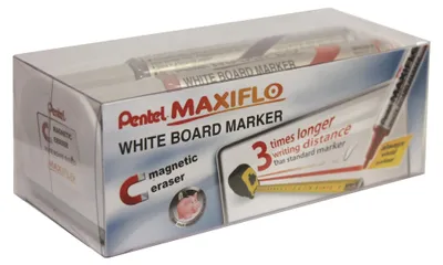 Image de Pentel Whiteboard Marker Set MAXIFLO MWL5S, avec éponge