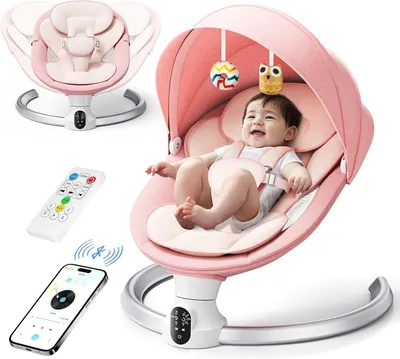 Productafbeelding van Babyschommel - Babywipper - Wipstoel - Babywieger - Schommelstoel - Met Afneembaar Muskietennet